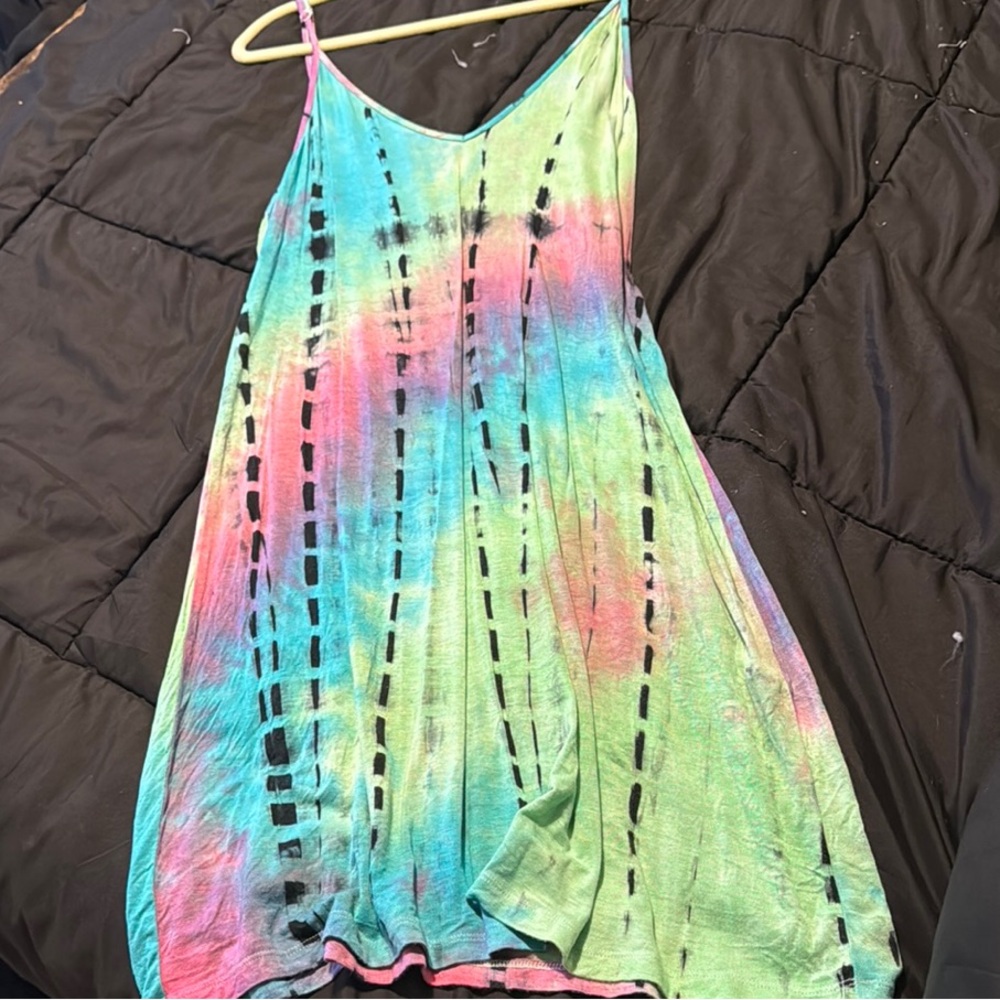 SHEIN Multicolor Tie-Dye Top